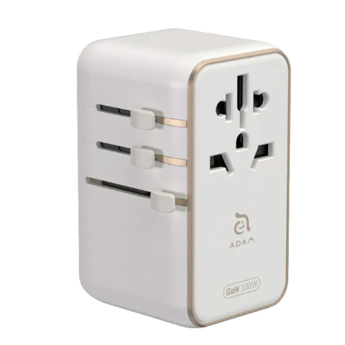 Adam Elements ﻿T100L 100W GaN Universal Travel Adapter